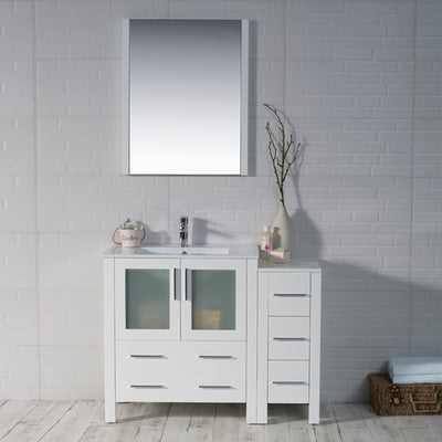 Sydney 42 Inch Vanity with Side Cabinet  - Shop at Home Craft Studio - 2