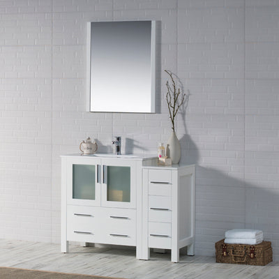 Sydney 42 Inch Vanity with Side Cabinet  - Shop at Home Craft Studio - 3