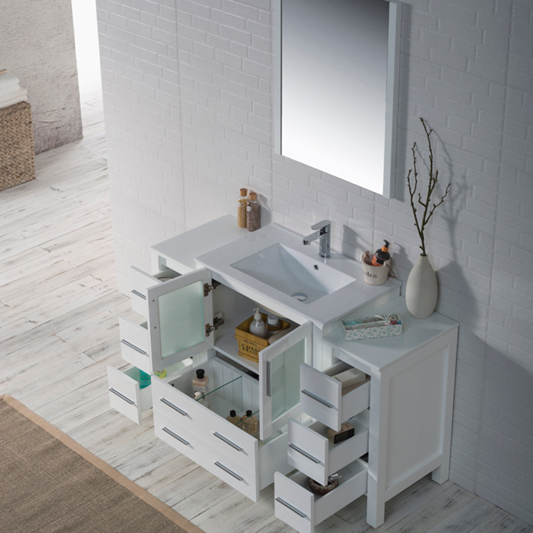 Sydney 54 Inch Vanity with Side Cabinet  - Shop at Home Craft Studio - 4