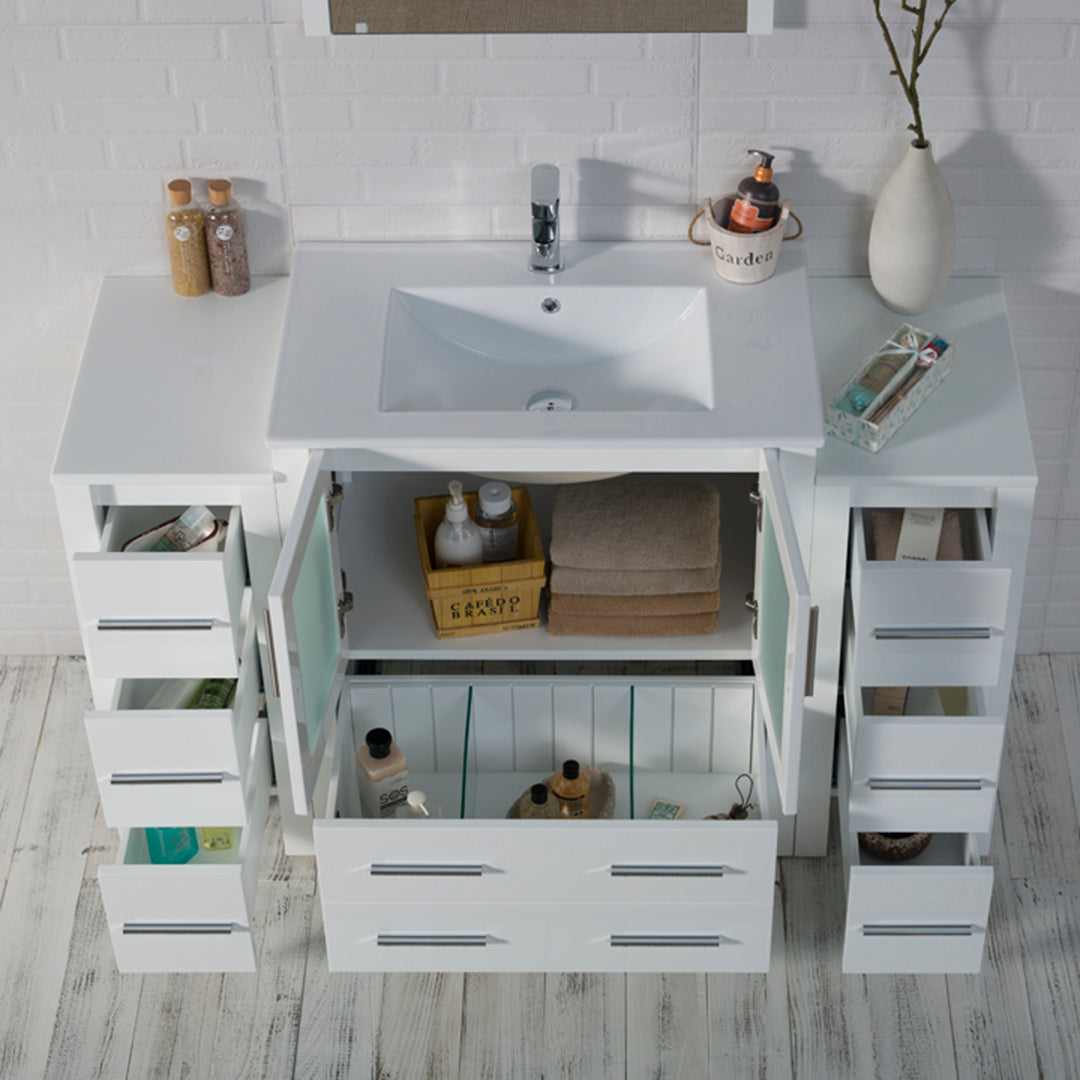 Sydney 54 Inch Vanity with Side Cabinet  - Shop at Home Craft Studio - 5
