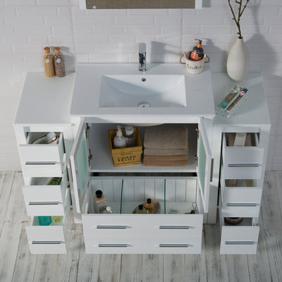 Sydney 54 Inch Vanity with Side Cabinet  - Shop at Home Craft Studio - 5