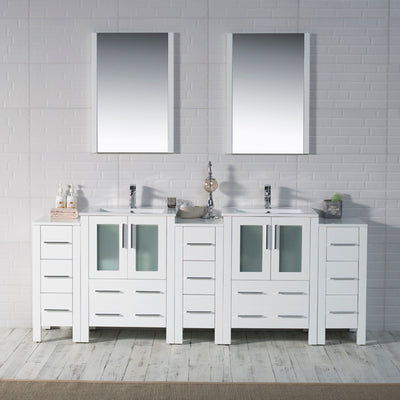Sydney 84 Inch Vanity with Side Cabinet  - Shop at Home Craft Studio - 1