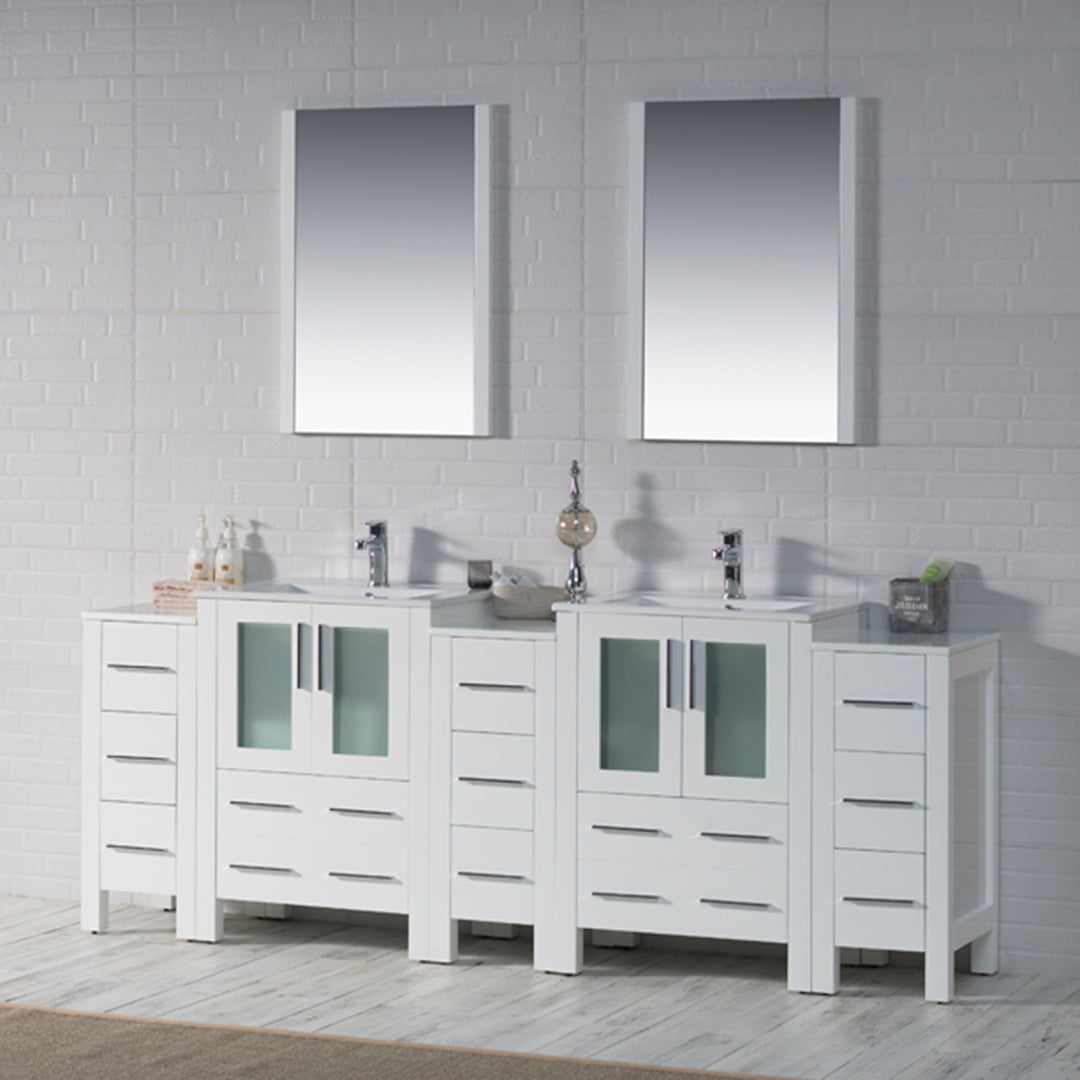 Sydney 84 Inch Vanity with Side Cabinet  - Shop at Home Craft Studio - 2