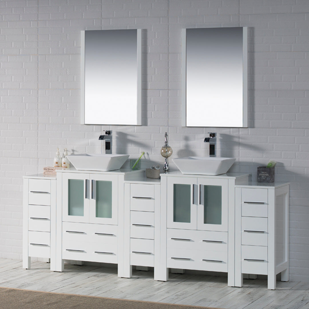 Sydney 84 Inch Vanity with Side Cabinet  - Shop at Home Craft Studio - 3