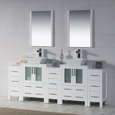 Sydney 84 Inch Vanity with Side Cabinet  - Shop at Home Craft Studio - 3