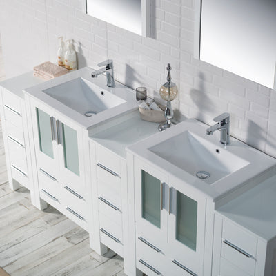 Sydney 84 Inch Vanity with Side Cabinet  - Shop at Home Craft Studio - 4