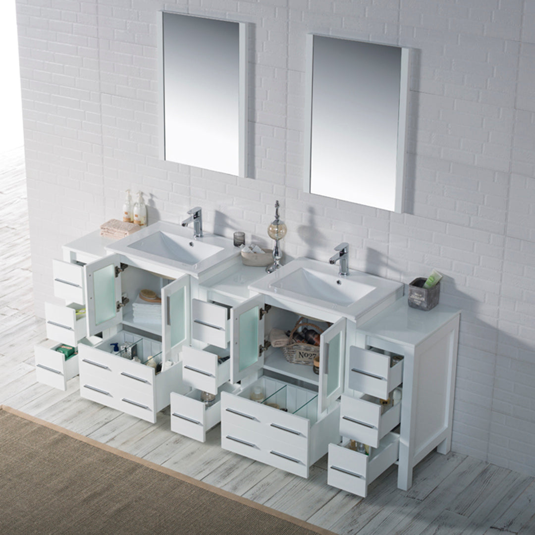 Sydney 84 Inch Vanity with Side Cabinet  - Shop at Home Craft Studio - 5