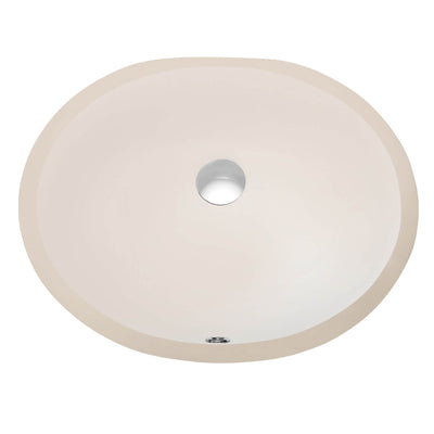 Undercounter Basin -Biscuit 19″ X 16″ Oval – C09 1916B  - Shop at Home Craft Studio - 1