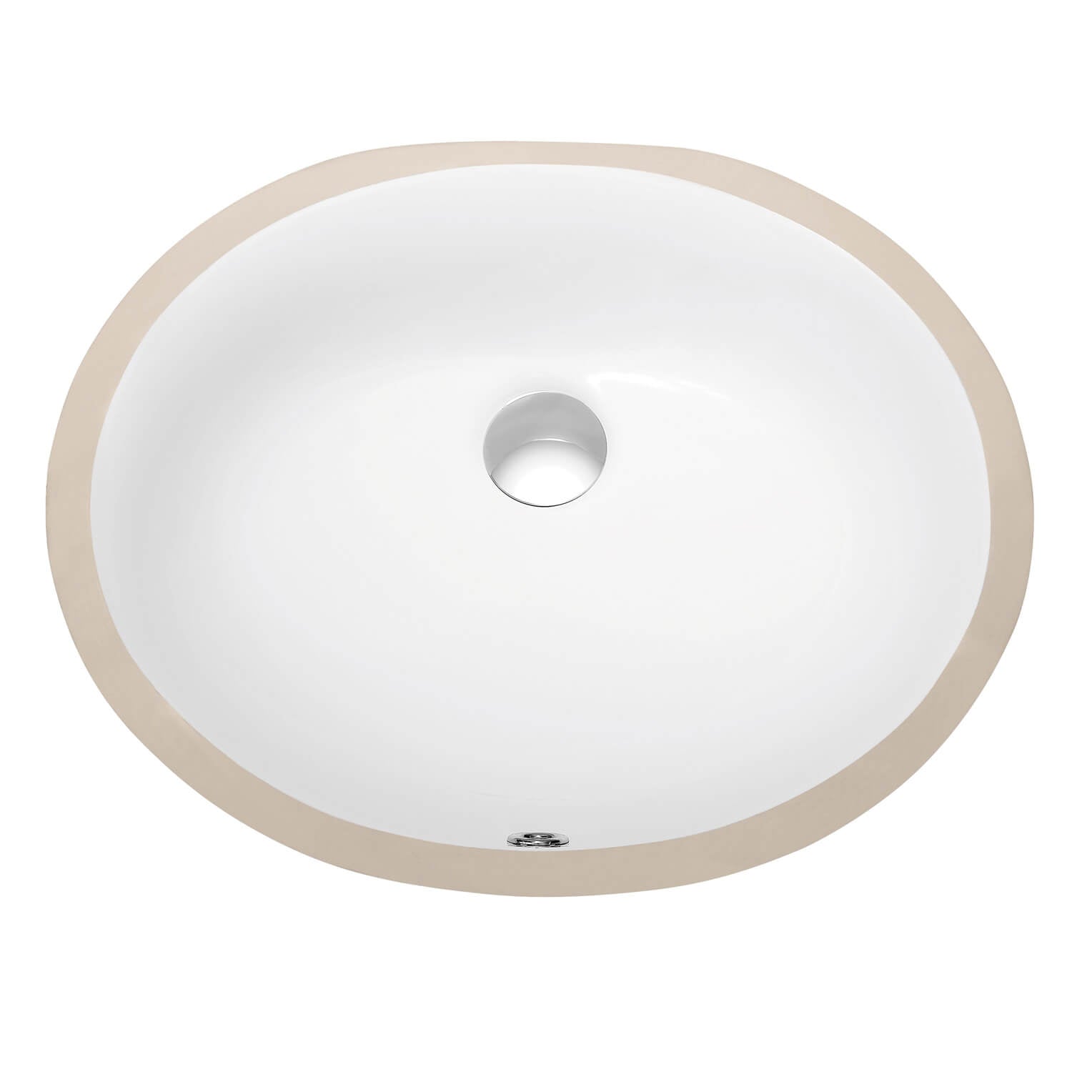 Undercounter Basin – White 19″ X 16″ Oval – C09 1916W  - Shop at Home Craft Studio - 1