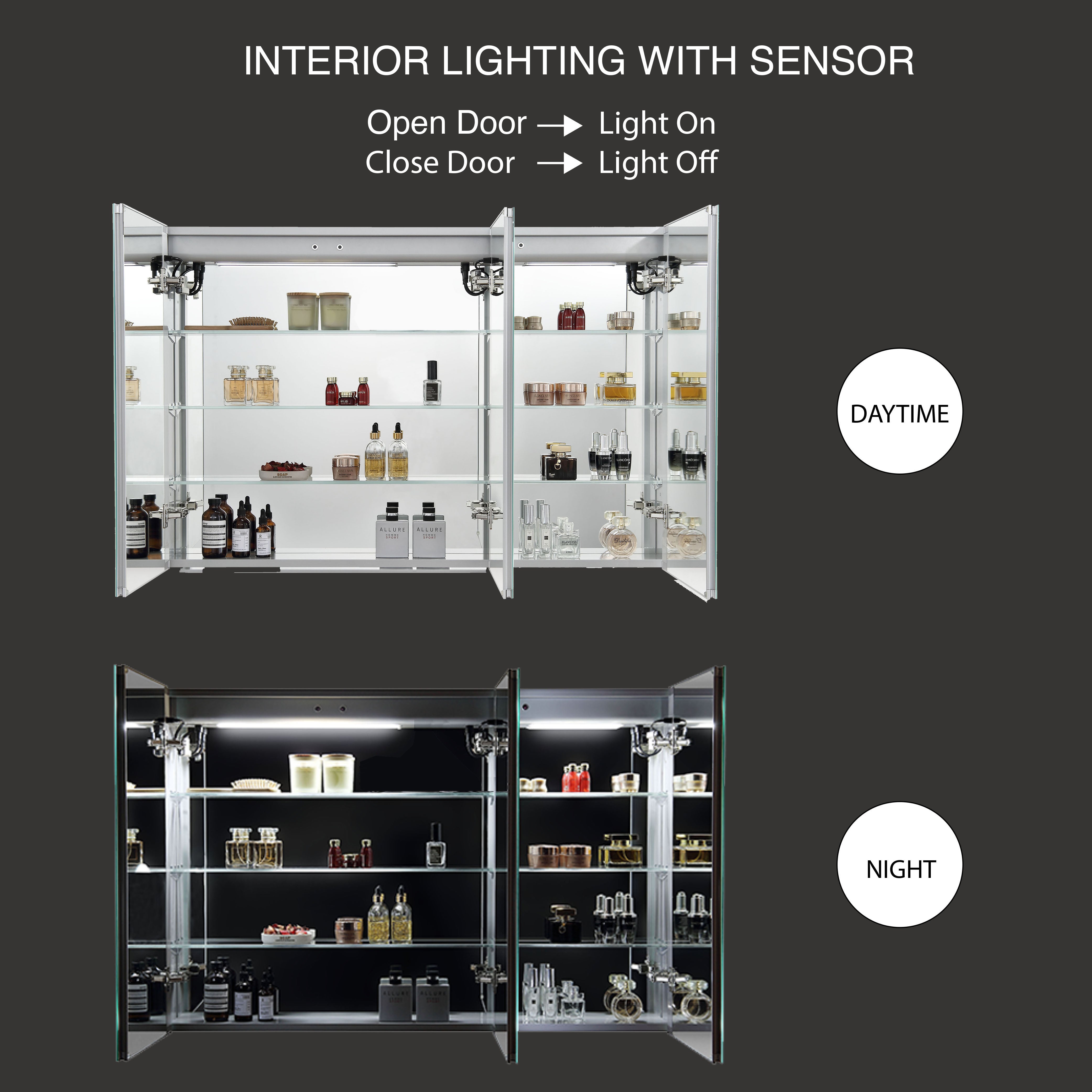 Vega – 48 Inches LED Medicine Cabinet  - Shop at Home Craft Studio - 2