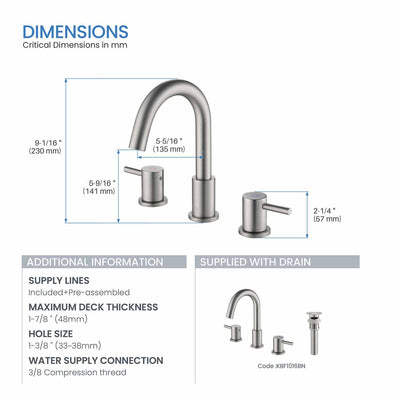 Wide Spread Lavatory Faucet – KBF1016  - Shop at Home Craft Studio - 6