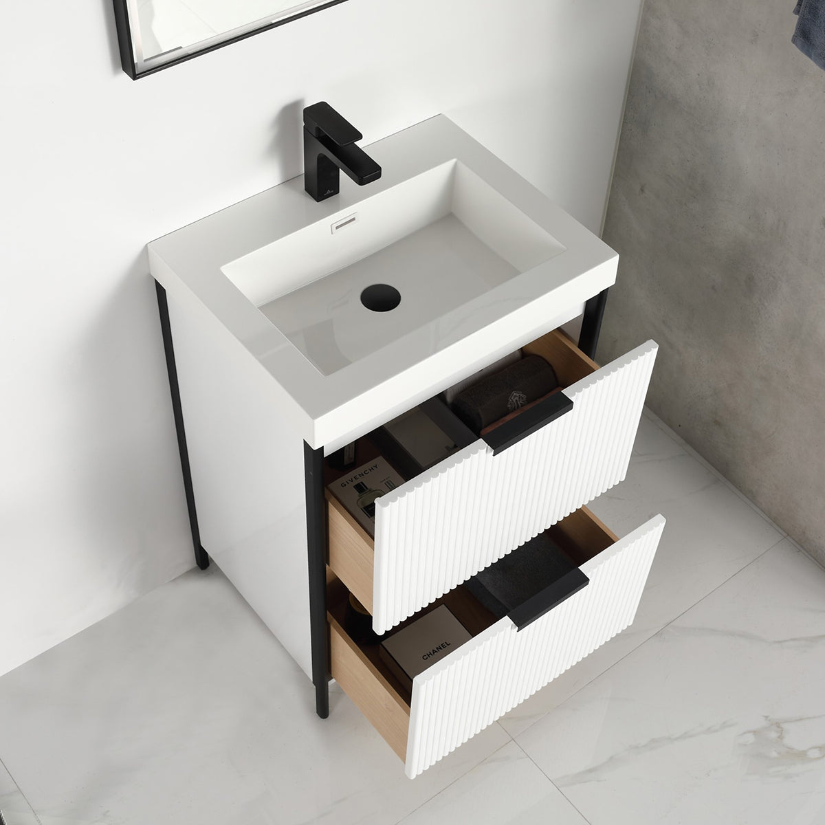 Zurich 24″ Vanity  - Shop at Home Craft Studio - 12