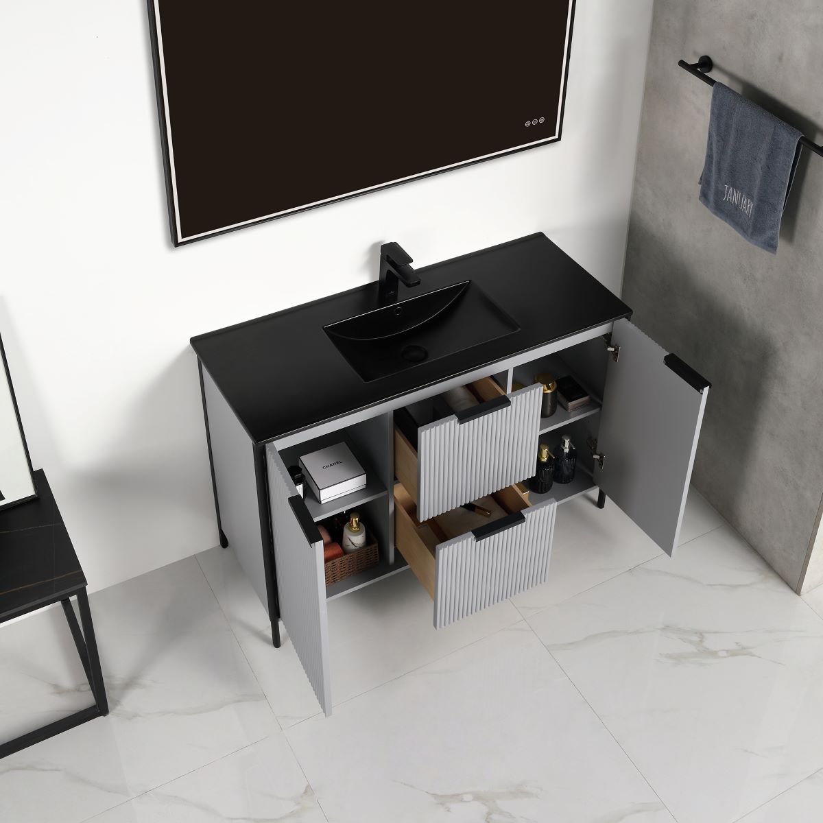 Zurich 48″ Vanity  - Shop at Home Craft Studio - 12