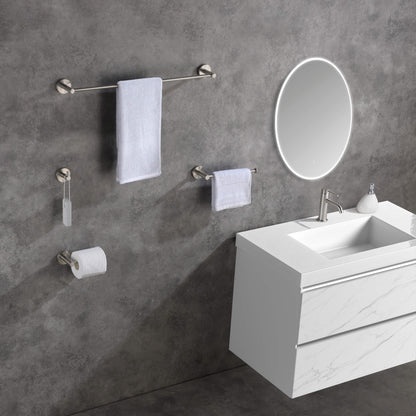 Halo 4-Piece Bathroom Hardware Set - C-CBA14-4
