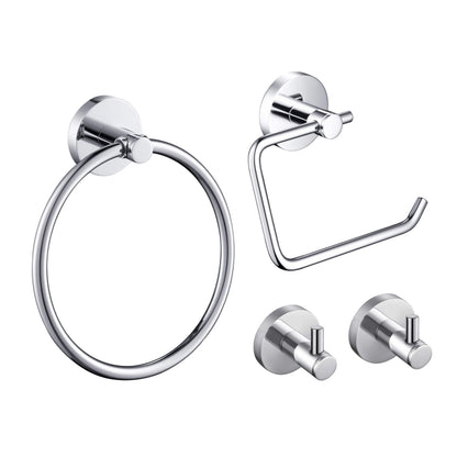 Halo 4-Piece Bathroom Hardware Set - C-CBA14-4-2