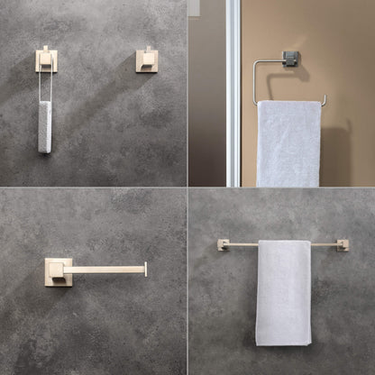Quadra 5-Piece Bathroom Hardware Set - C-CBA15-5-3