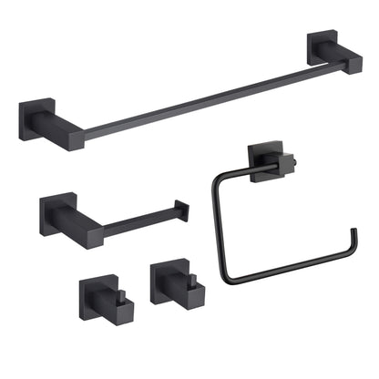 Quadra 5-Piece Bathroom Hardware Set - C-CBA15-5-3