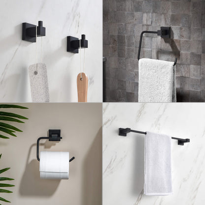 Quadra 5-Piece Bathroom Hardware Set - C-CBA15-5-4