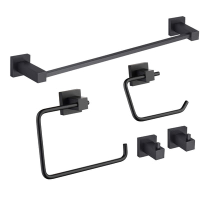 Quadra 5-Piece Bathroom Hardware Set - C-CBA15-5-4
