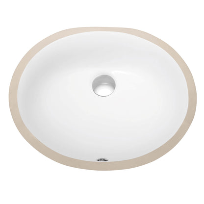 Undercounter Basin – White 19″ X 16″ Oval – C09 1916W