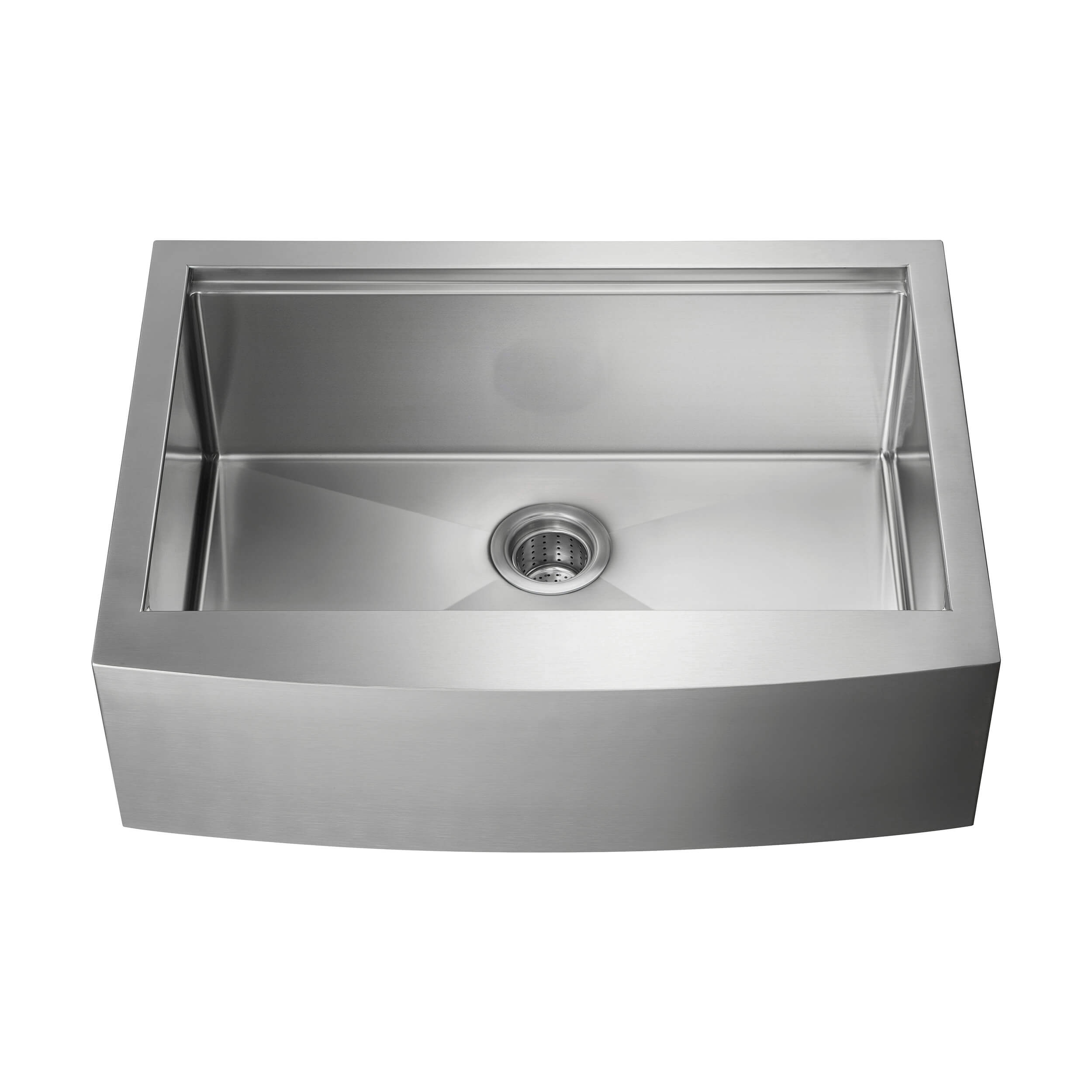 30" Farmhouse Apron Single Bowl Stainless Steel Workstation Kitchen Sink - C1-30SFT