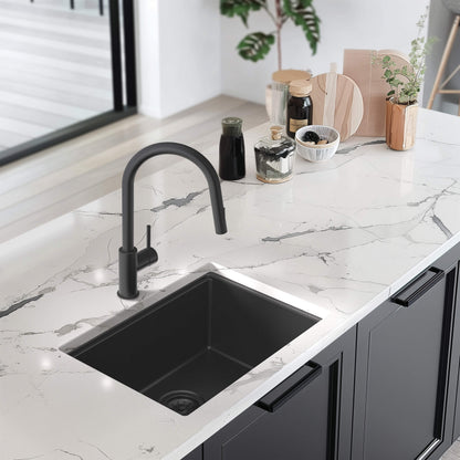 23" Undermount Workstation Single Bowl Quartz Kitchen Sink - C4-23ST