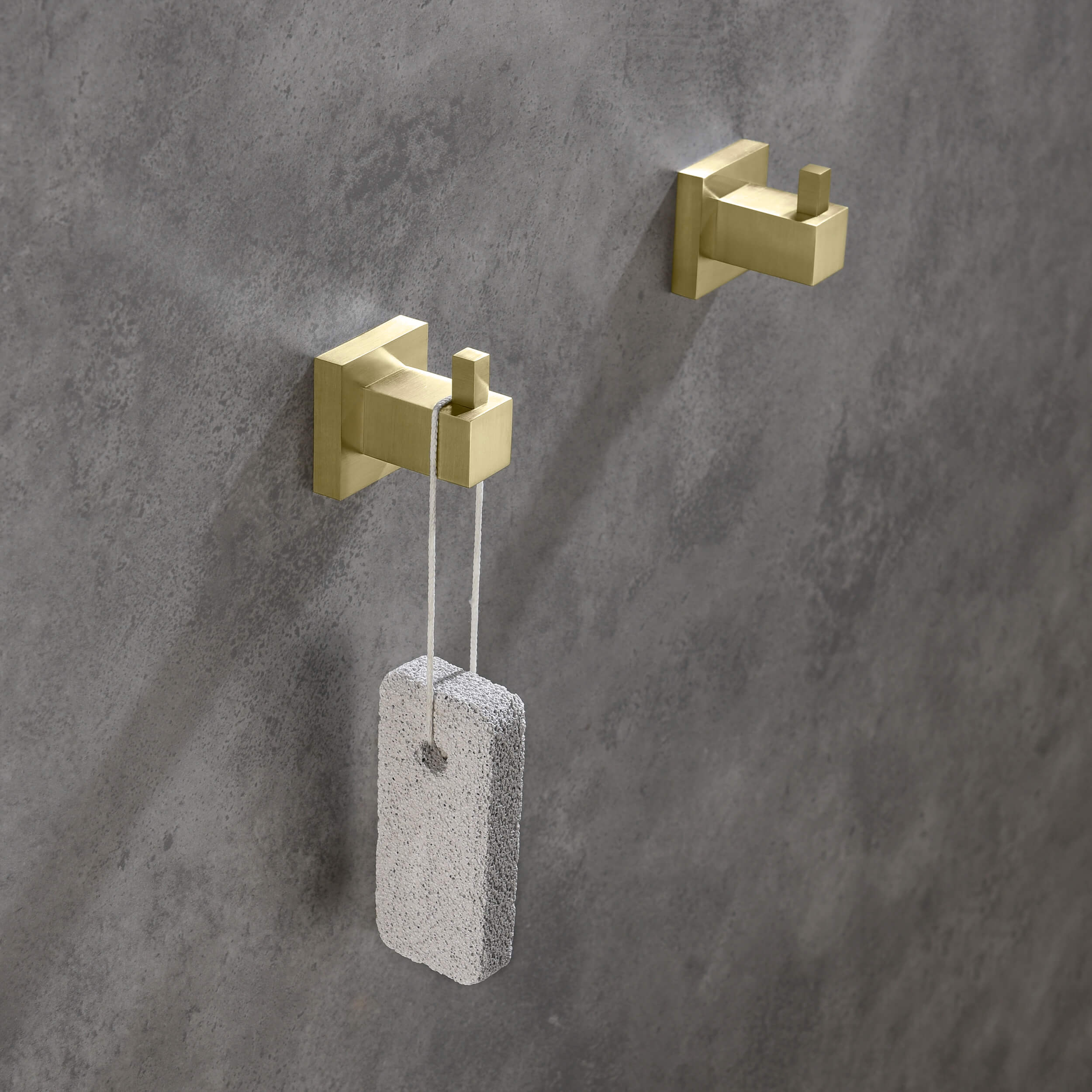 Quadra Bathroom Towel & Robe Hook 2 Count - CBA-1501-2PC