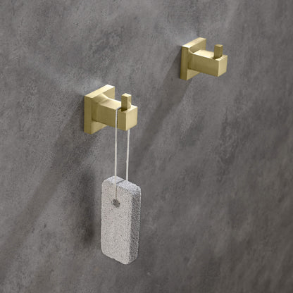 Quadra Bathroom Towel & Robe Hook 2 Count - CBA-1501-2PC