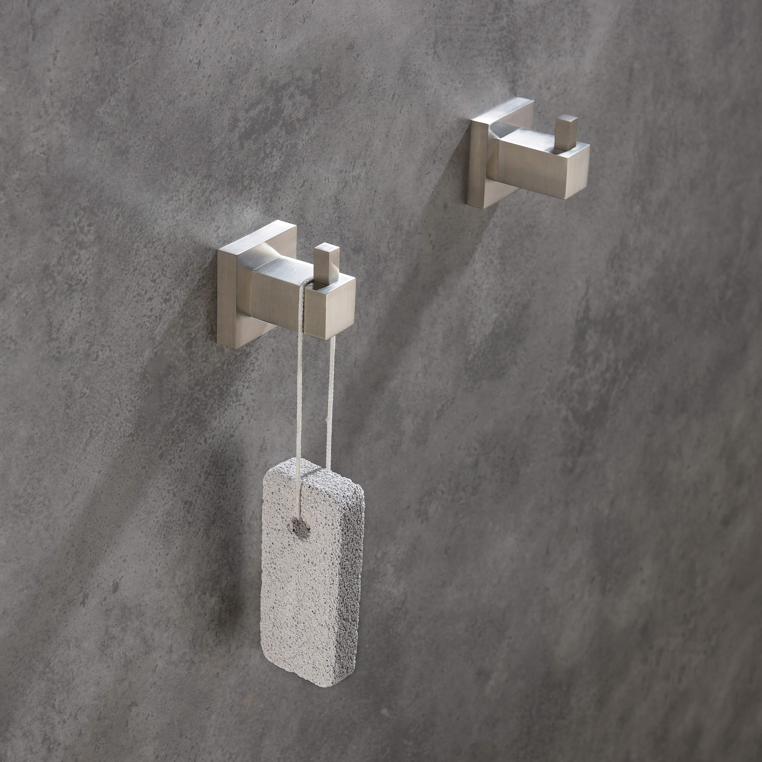 Quadra Bathroom Towel & Robe Hook 2 Count - CBA-1501-2PC