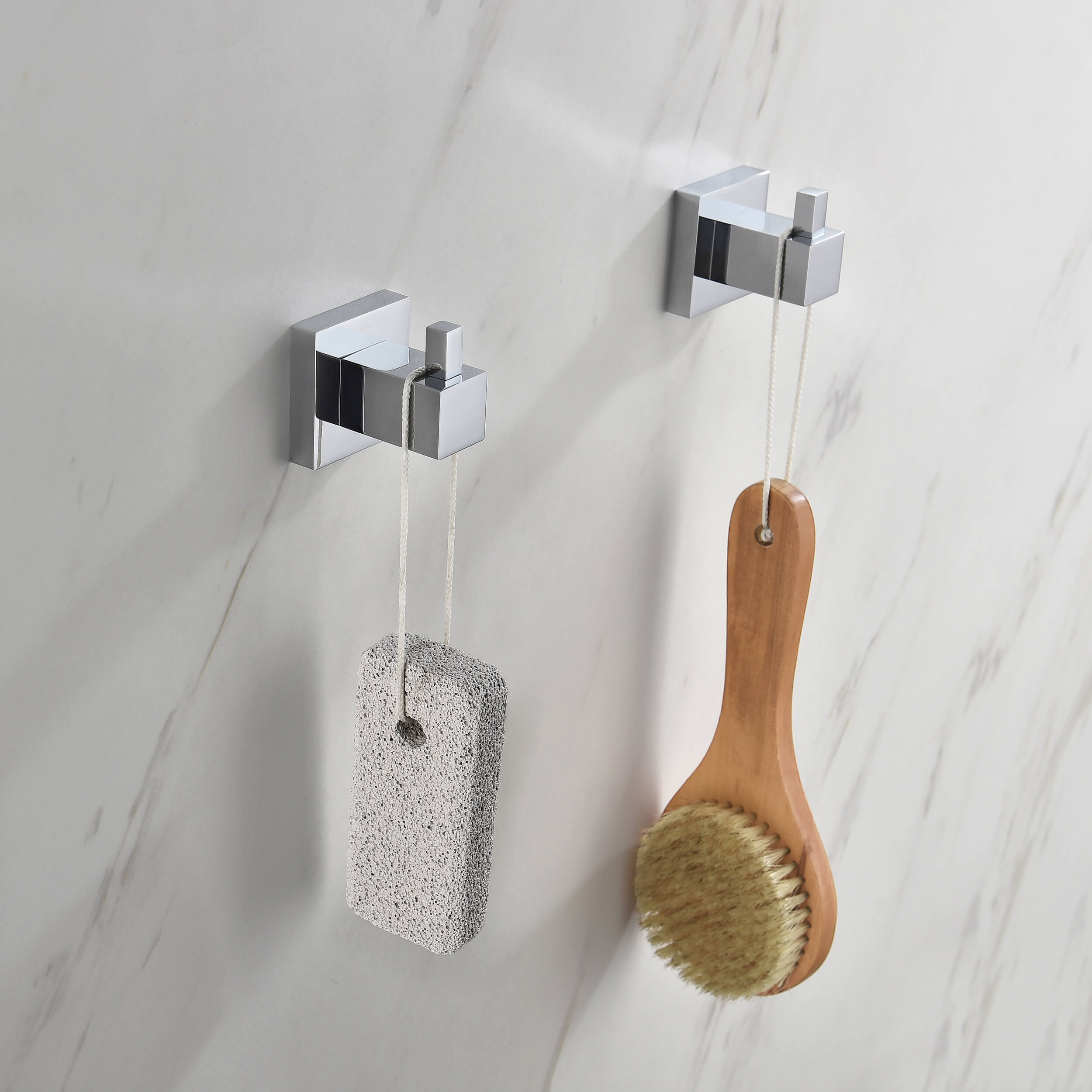 Quadra Bathroom Towel & Robe Hook 2 Count - CBA-1501-2PC
