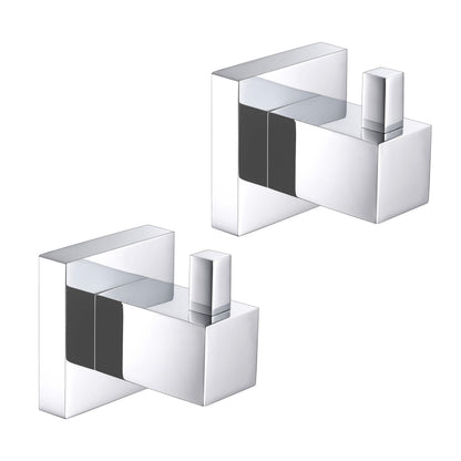 Quadra Bathroom Towel & Robe Hook 2 Count - CBA-1501-2PC