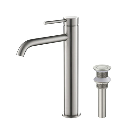 Halo Single Handle Bathroom Vessel Sink Faucet with Pop Up Drain - CBF-1009