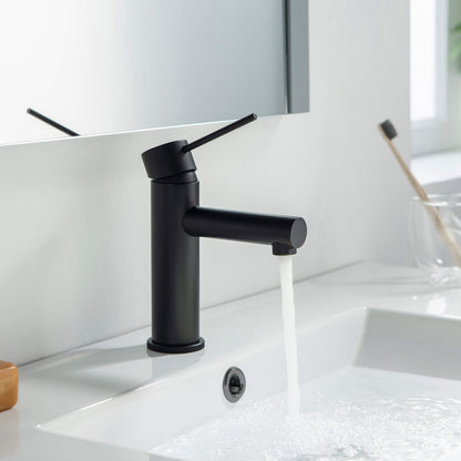 Verona Single Handle Bathroom Vanity Sink Faucet with Pop Up Drain - CBF-1010