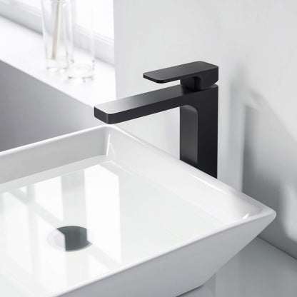 Fusion Single Handle Bathroom Vessel Sink Faucet with Pop Up Drain - CBF-1018
