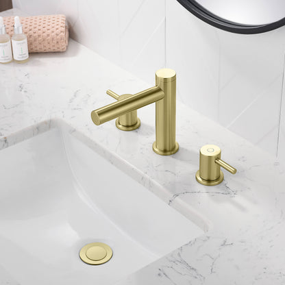 Halo 8" Widespread Bathroom Sink Faucet with Drain Assembly - CBF-1025