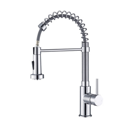 Genova Commercial Style Single Handle Pull Down Kitchen Sink Faucet - CKF-2003
