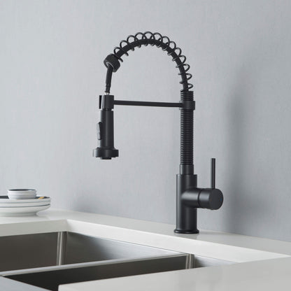 Genova Commercial Style Single Handle Pull Down Kitchen Sink Faucet - CKF-2003