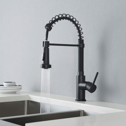 Genova Commercial Style Single Handle Pull Down Kitchen Sink Faucet - CKF-2003