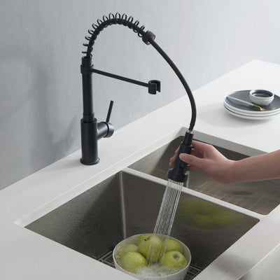 Genova Commercial Style Single Handle Pull Down Kitchen Sink Faucet - CKF-2003