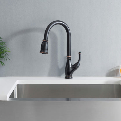 Omaha Single Handle Pull Down Kitchen Sink Faucet - CKF-2009