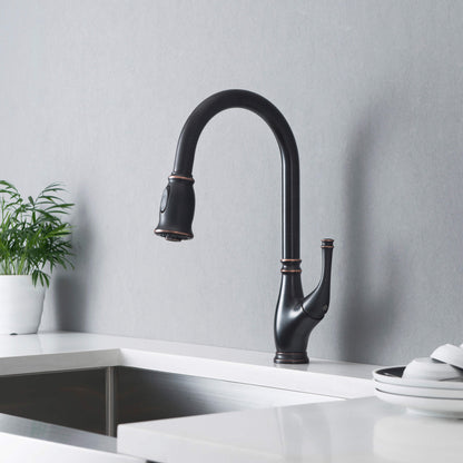 Omaha Single Handle Pull Down Kitchen Sink Faucet - CKF-2009