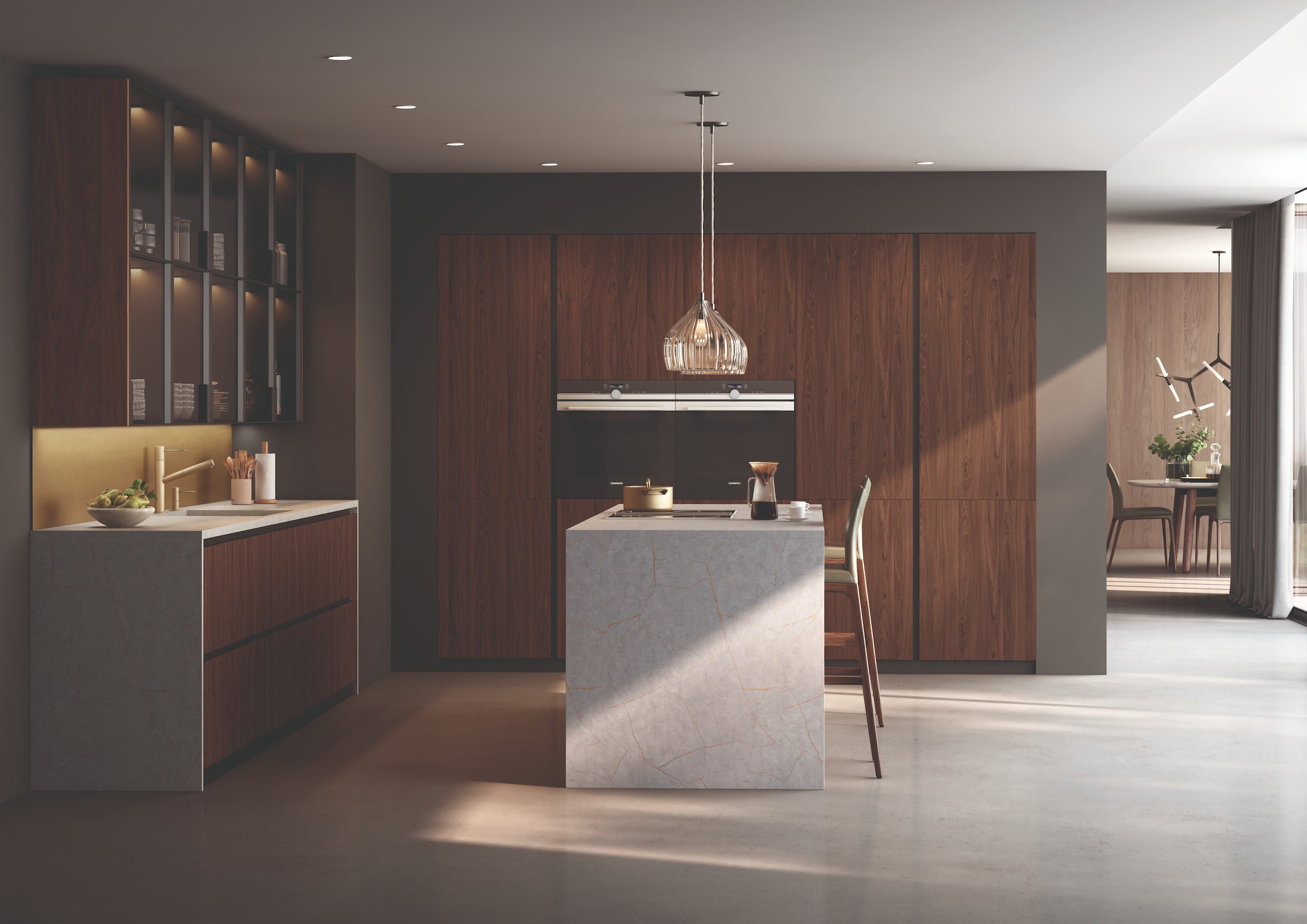 Alvic Luxe Nogal Rosales 03 kitchen cabinets - Shop at Home Craft Studio - 2