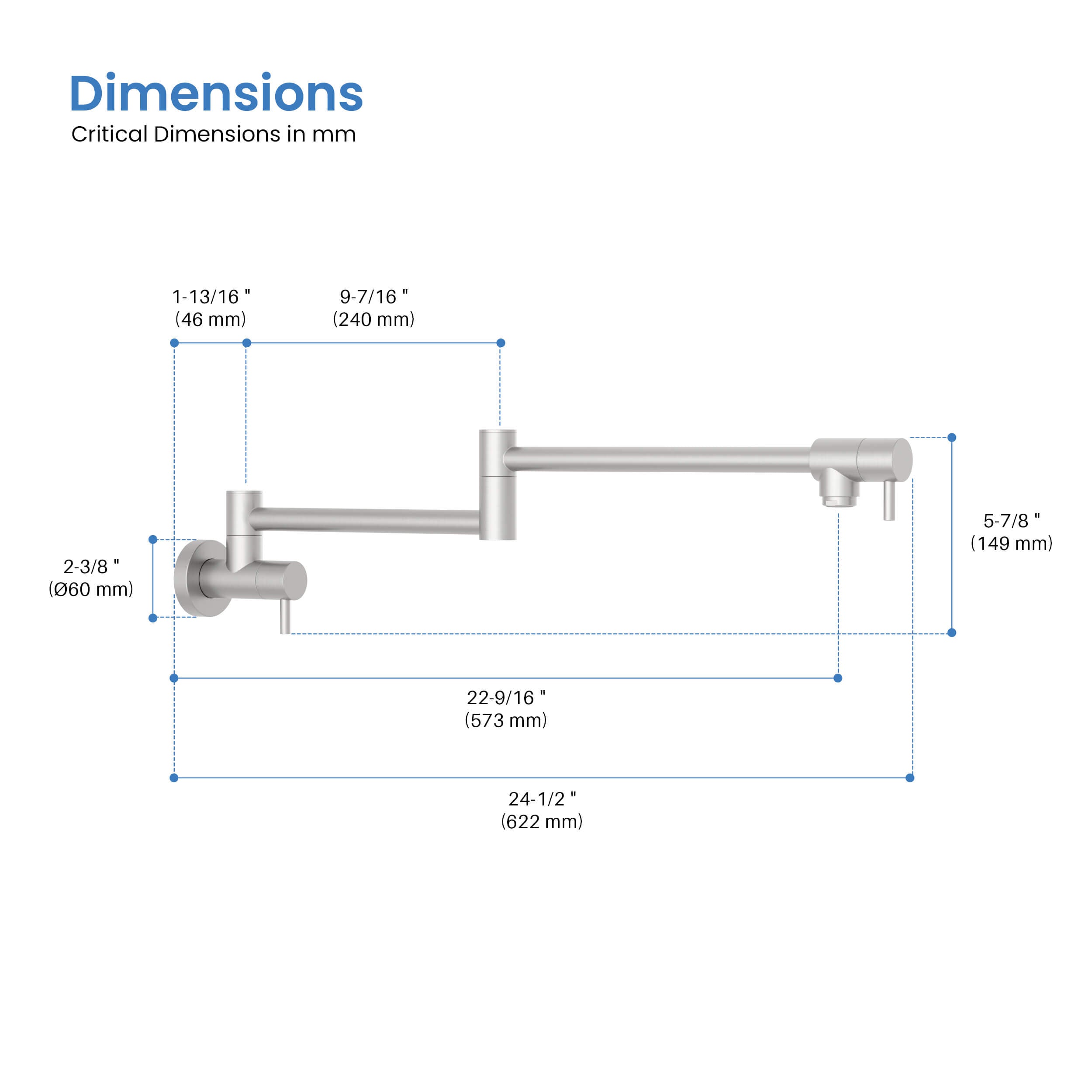 Stainless Steel Kitchen Pot Filler - CPF-602