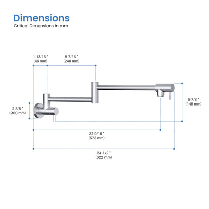 Stainless Steel Kitchen Pot Filler - CPF-602