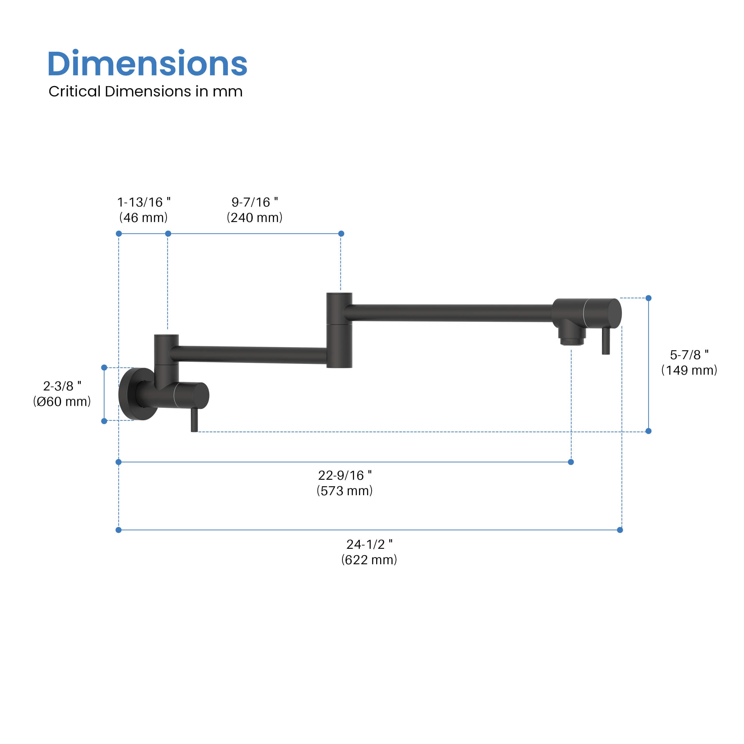 Stainless Steel Kitchen Pot Filler - CPF-602
