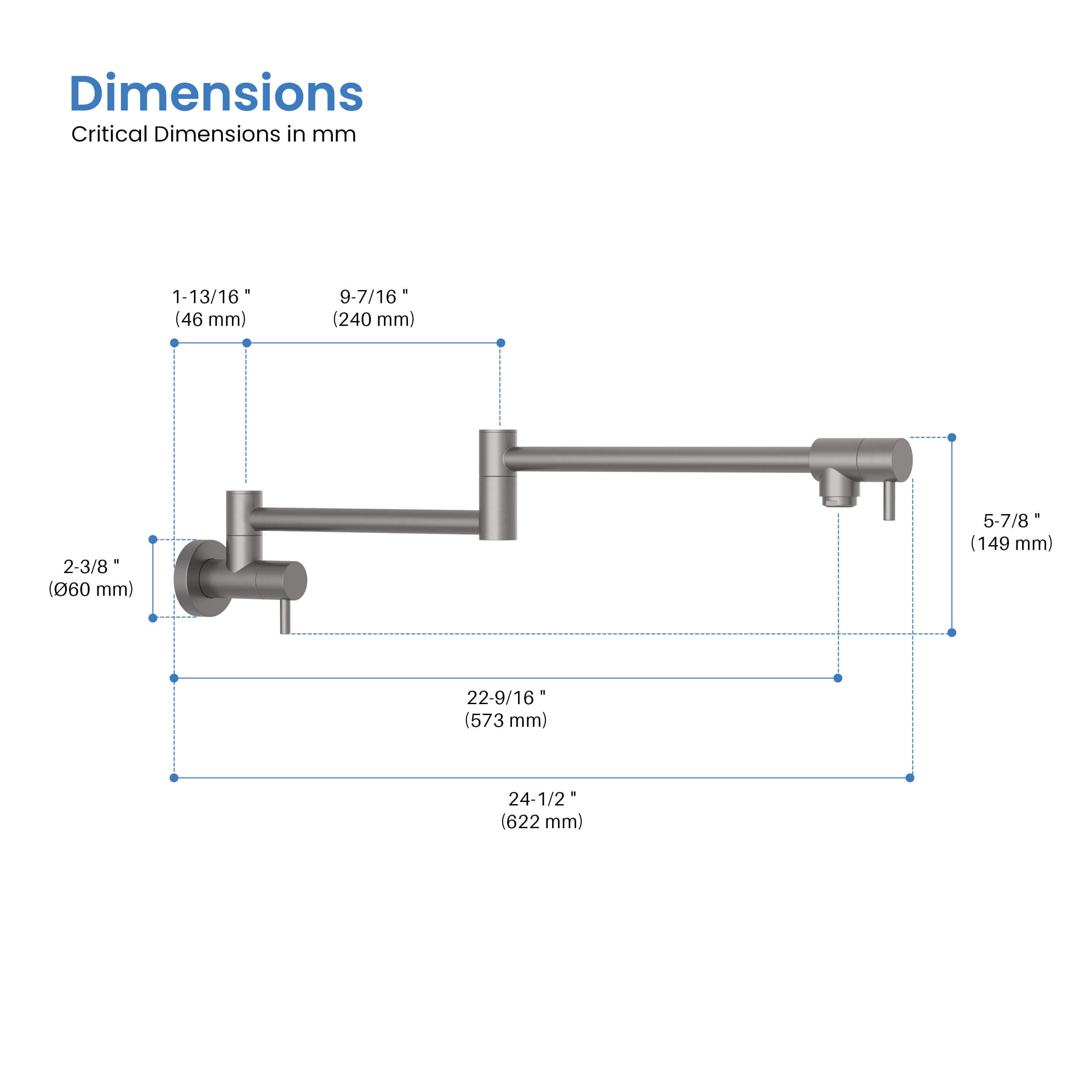 Stainless Steel Kitchen Pot Filler - CPF-602