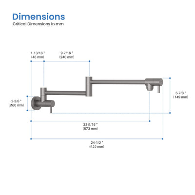 Stainless Steel Kitchen Pot Filler - CPF-602