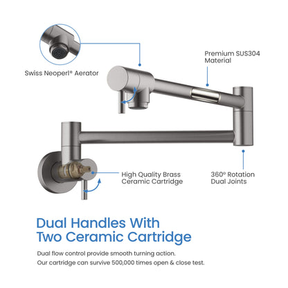 Stainless Steel Kitchen Pot Filler - CPF-602