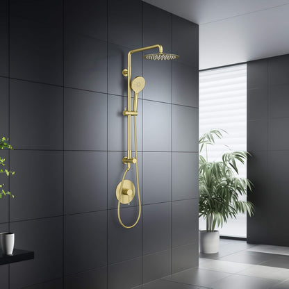 Halo Pressure Balanced 2-Function Wall Mount Shower Column with Rough In Valve - CSC-4103