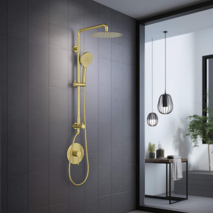 Halo Pressure Balanced 2-Function Wall Mount Shower Column with Rough In Valve - CSC-4103